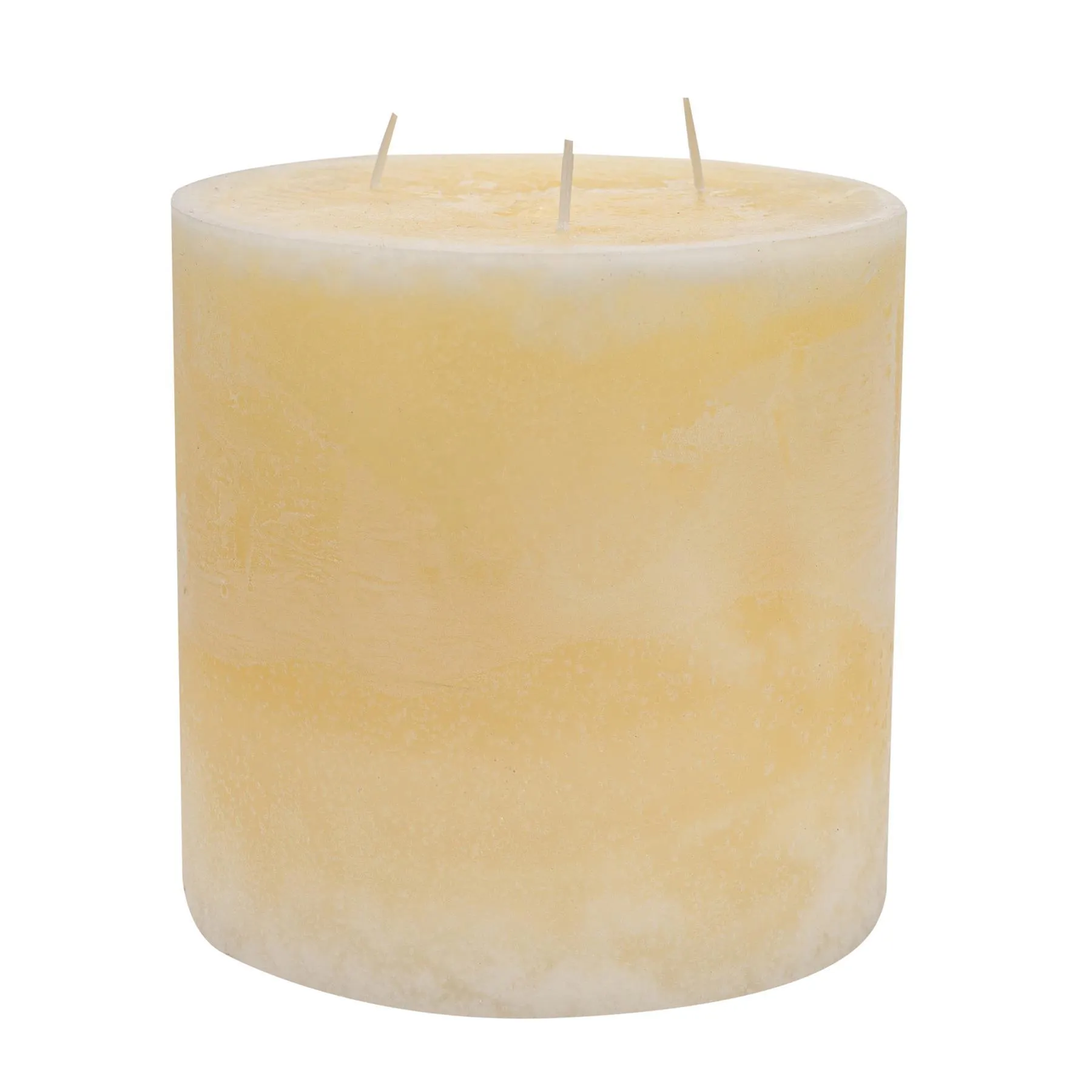 15cm Triple Wick Vanilla Round Pillar Candle - By Nicola Spring
