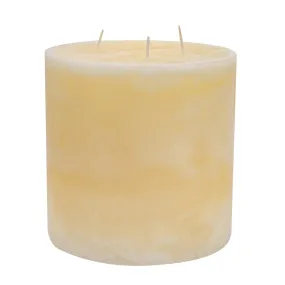 15cm Triple Wick Vanilla Round Pillar Candle - By Nicola Spring