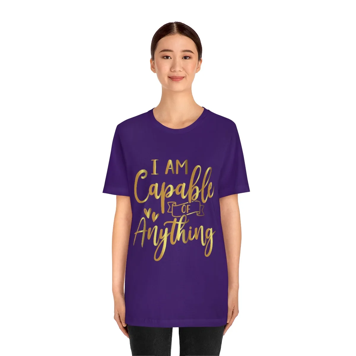 Affirmation Feminist Pro Choice T-Shirt Unisex Size, I Am Capable Of Anything