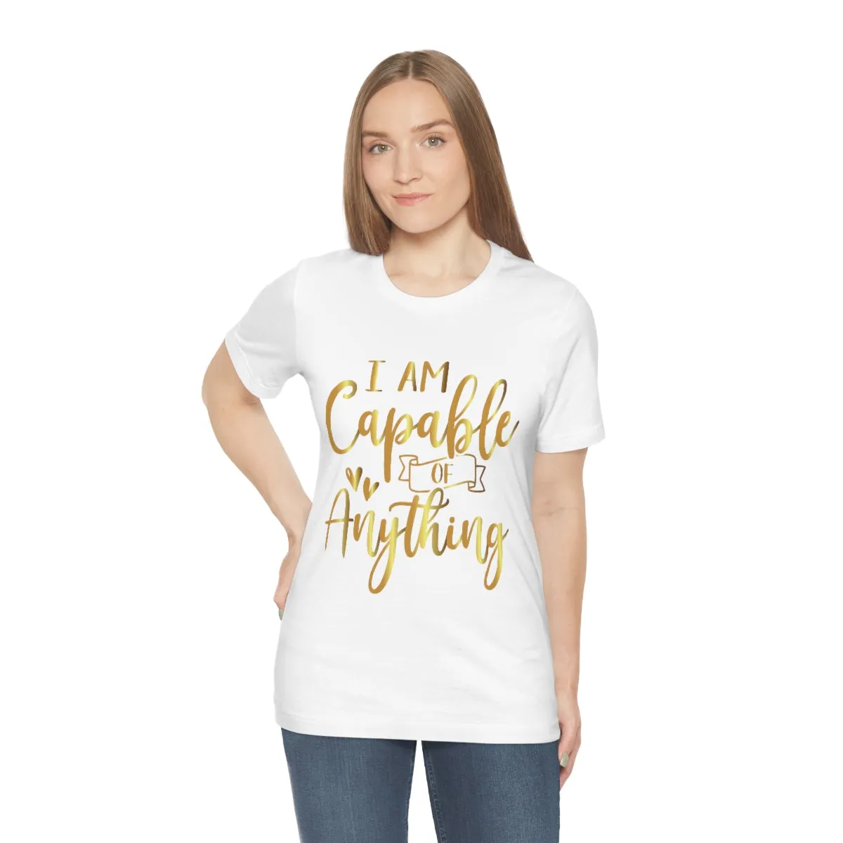 Affirmation Feminist Pro Choice T-Shirt Unisex Size, I Am Capable Of Anything