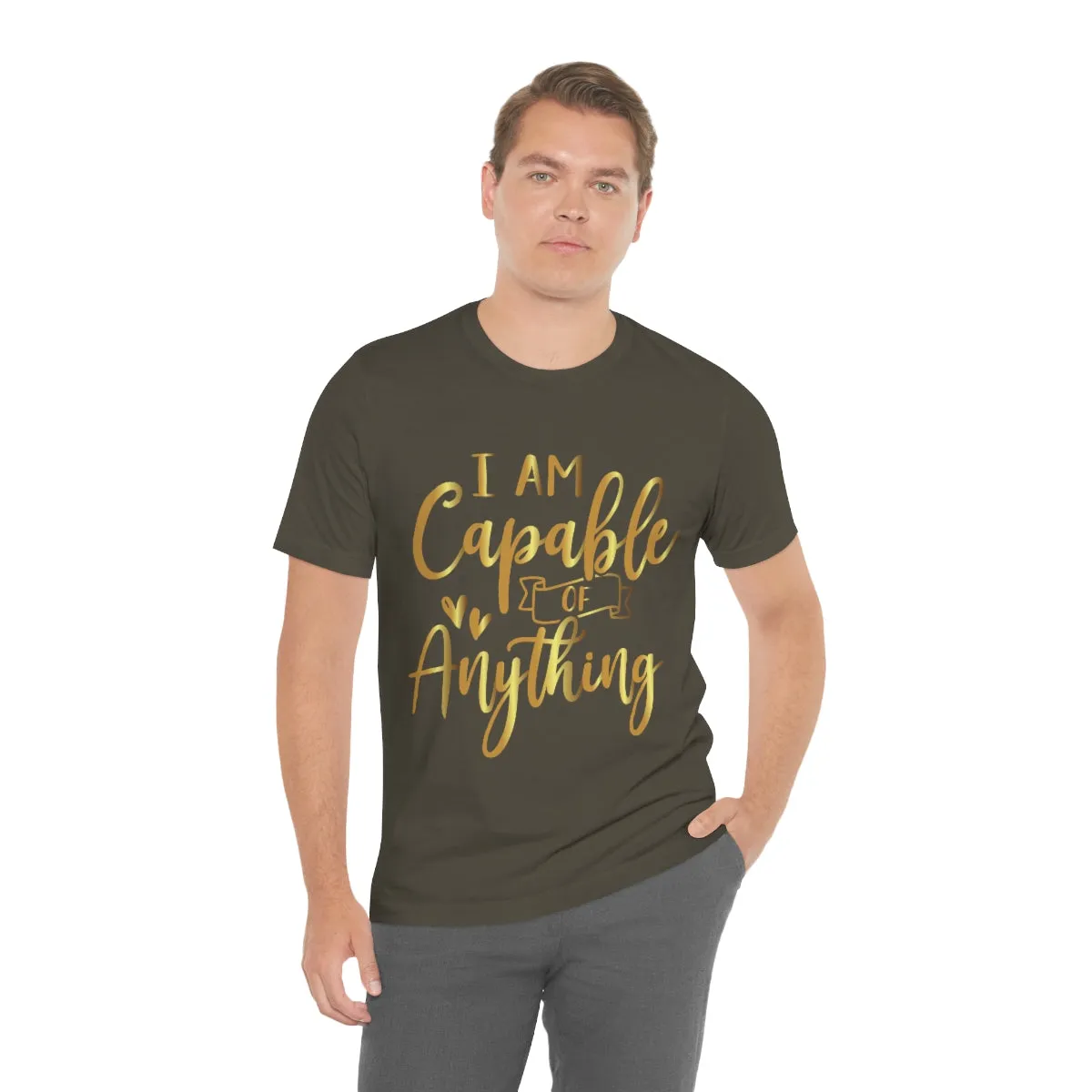 Affirmation Feminist Pro Choice T-Shirt Unisex Size, I Am Capable Of Anything
