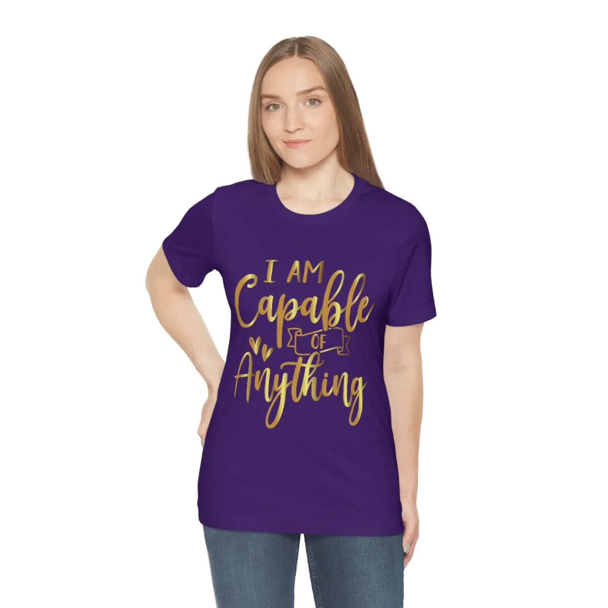 Affirmation Feminist Pro Choice T-Shirt Unisex Size, I Am Capable Of Anything
