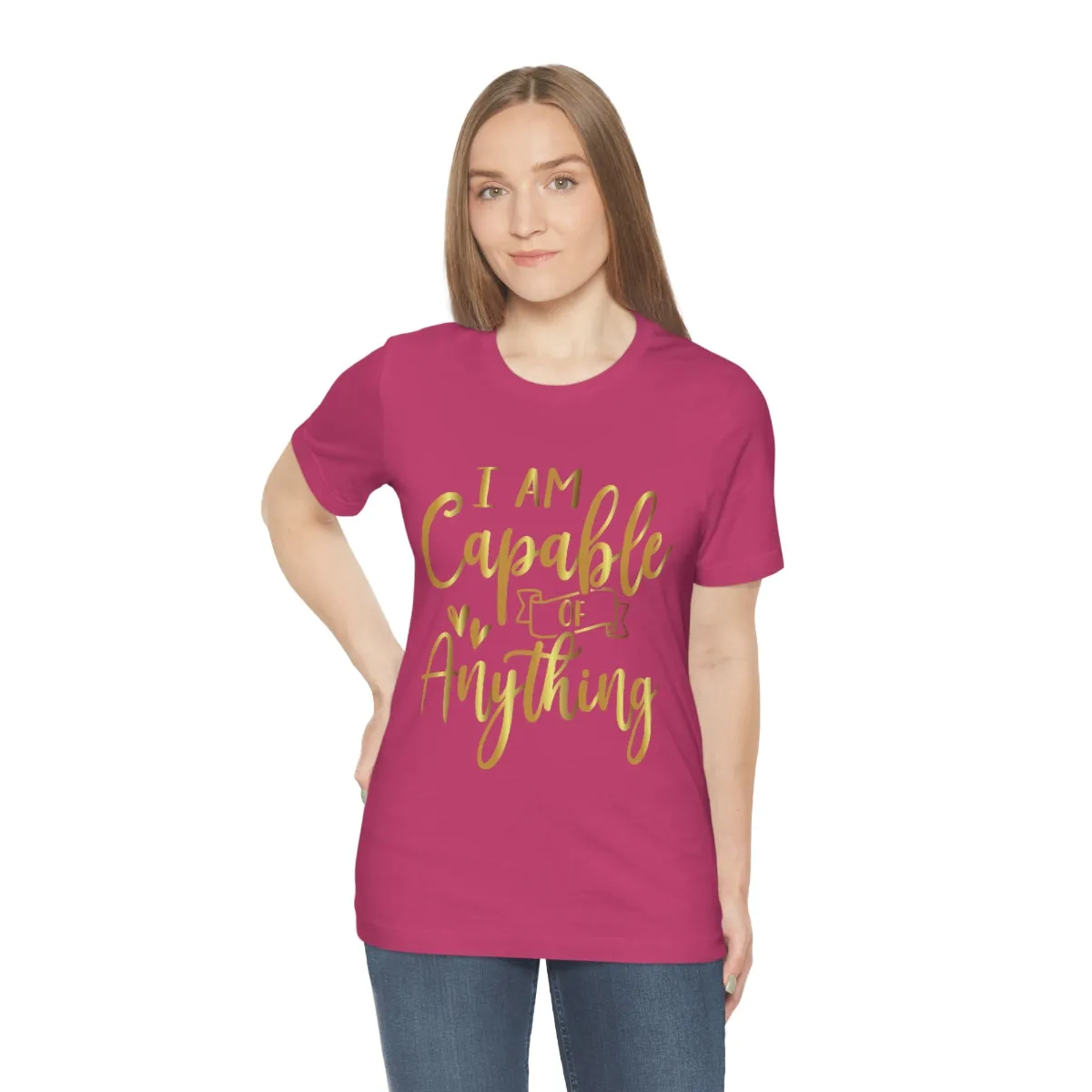 Affirmation Feminist Pro Choice T-Shirt Unisex Size, I Am Capable Of Anything