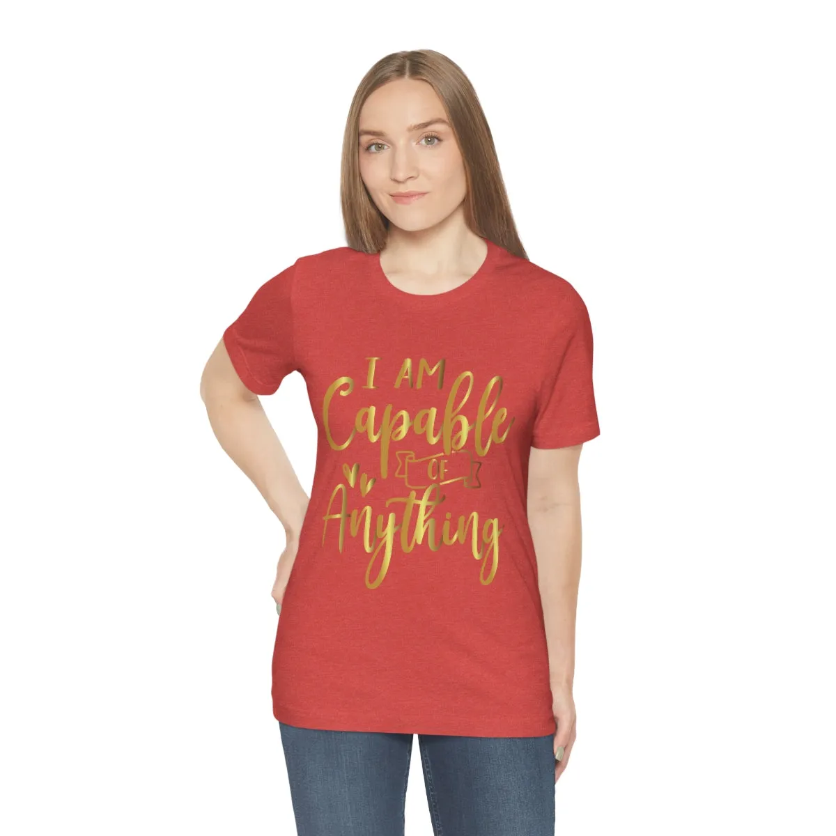 Affirmation Feminist Pro Choice T-Shirt Unisex Size, I Am Capable Of Anything