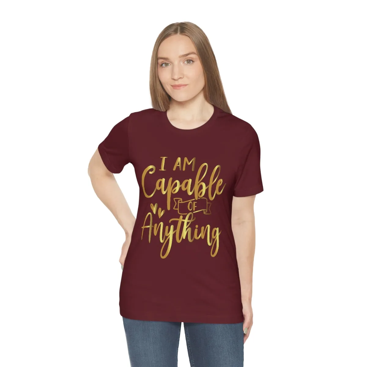 Affirmation Feminist Pro Choice T-Shirt Unisex Size, I Am Capable Of Anything