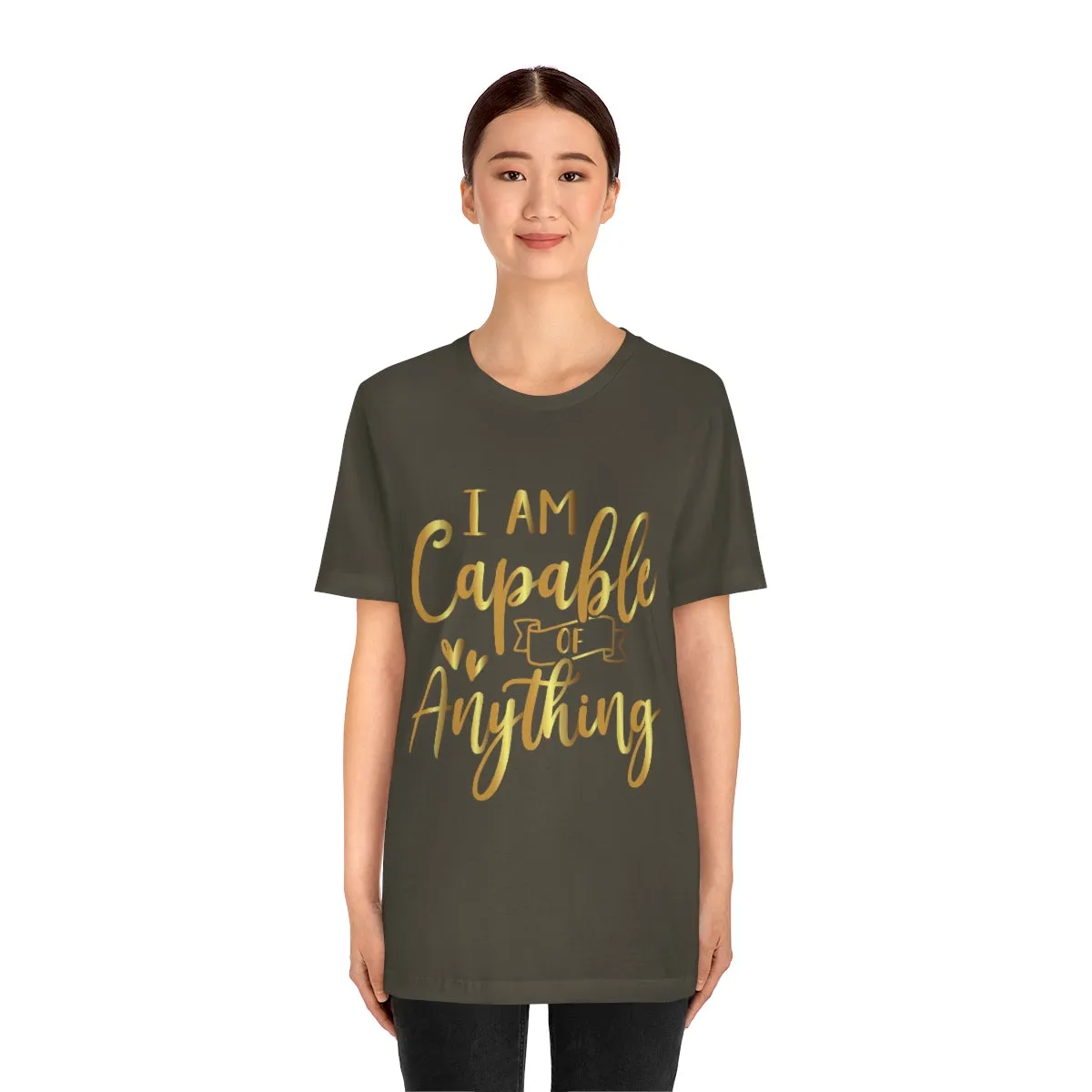 Affirmation Feminist Pro Choice T-Shirt Unisex Size, I Am Capable Of Anything