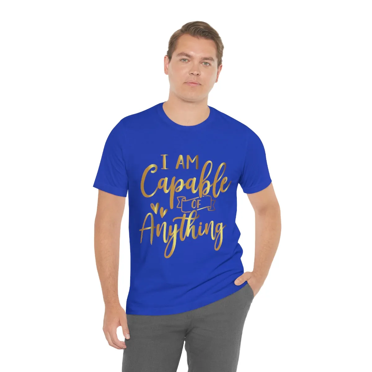 Affirmation Feminist Pro Choice T-Shirt Unisex Size, I Am Capable Of Anything