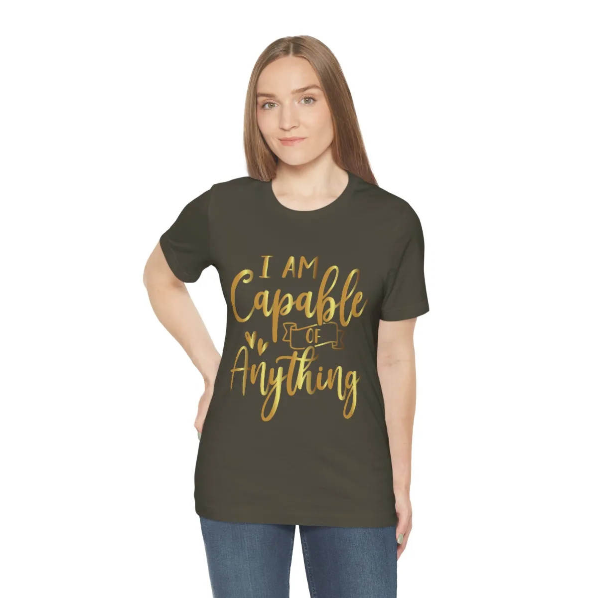 Affirmation Feminist Pro Choice T-Shirt Unisex Size, I Am Capable Of Anything