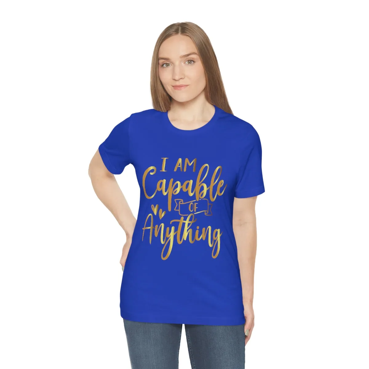 Affirmation Feminist Pro Choice T-Shirt Unisex Size, I Am Capable Of Anything