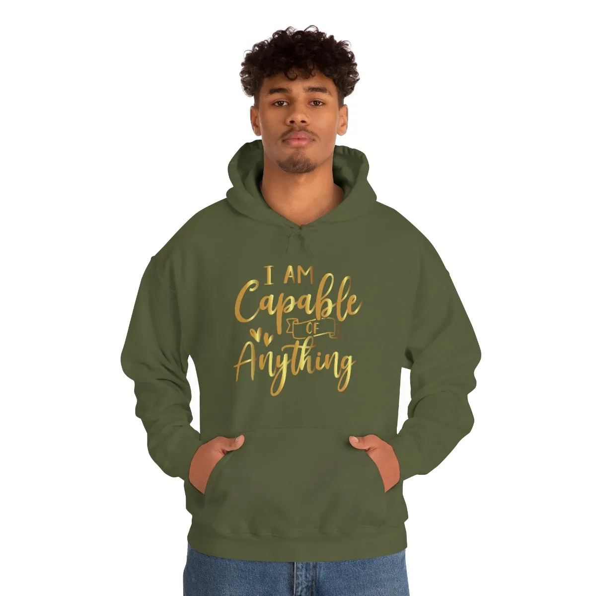 Affirmation Feminist Pro Choice Unisex Hoodie - I Am Capable Of Anything