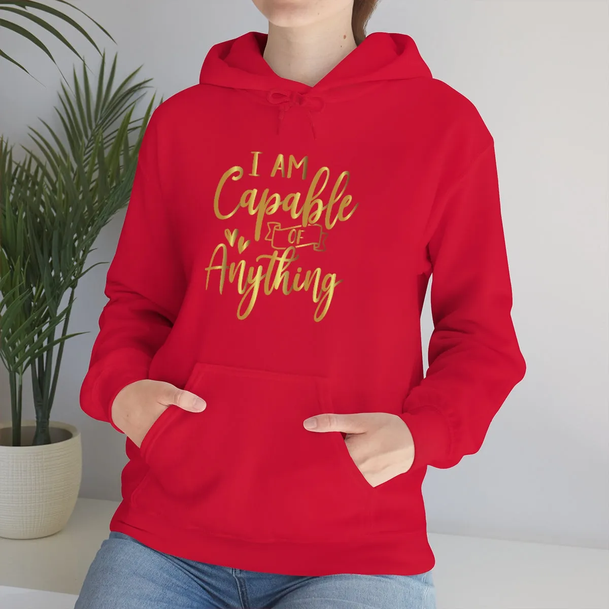Affirmation Feminist Pro Choice Unisex Hoodie - I Am Capable Of Anything