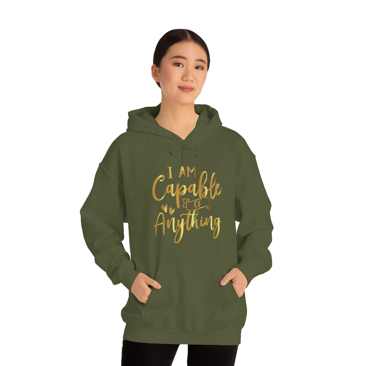 Affirmation Feminist Pro Choice Unisex Hoodie - I Am Capable Of Anything