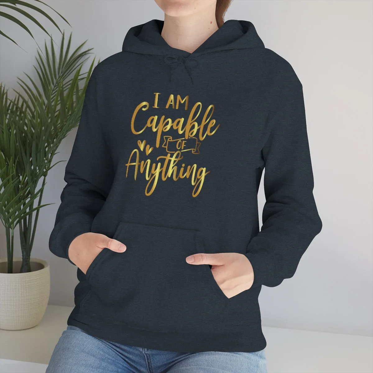 Affirmation Feminist Pro Choice Unisex Hoodie - I Am Capable Of Anything