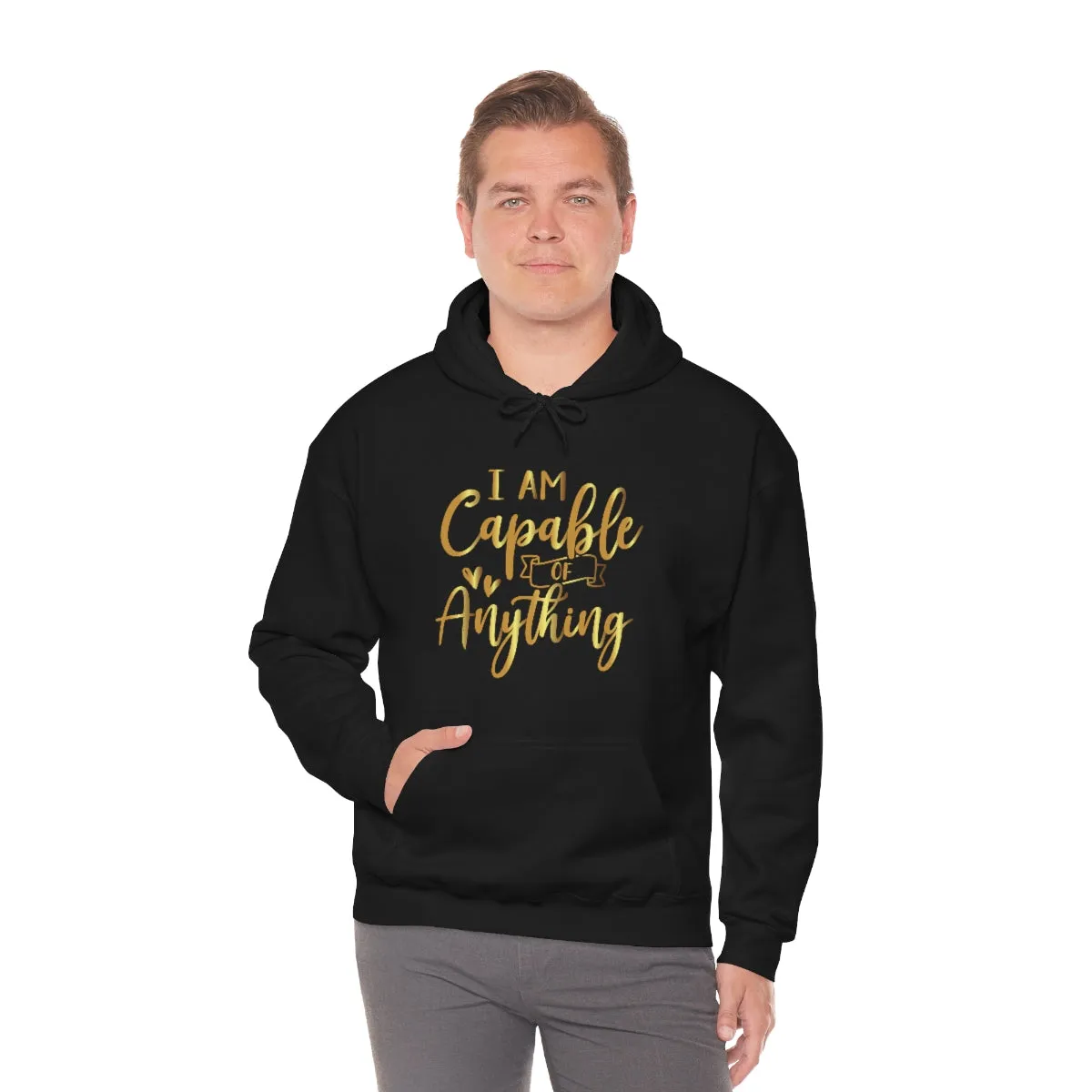 Affirmation Feminist Pro Choice Unisex Hoodie - I Am Capable Of Anything