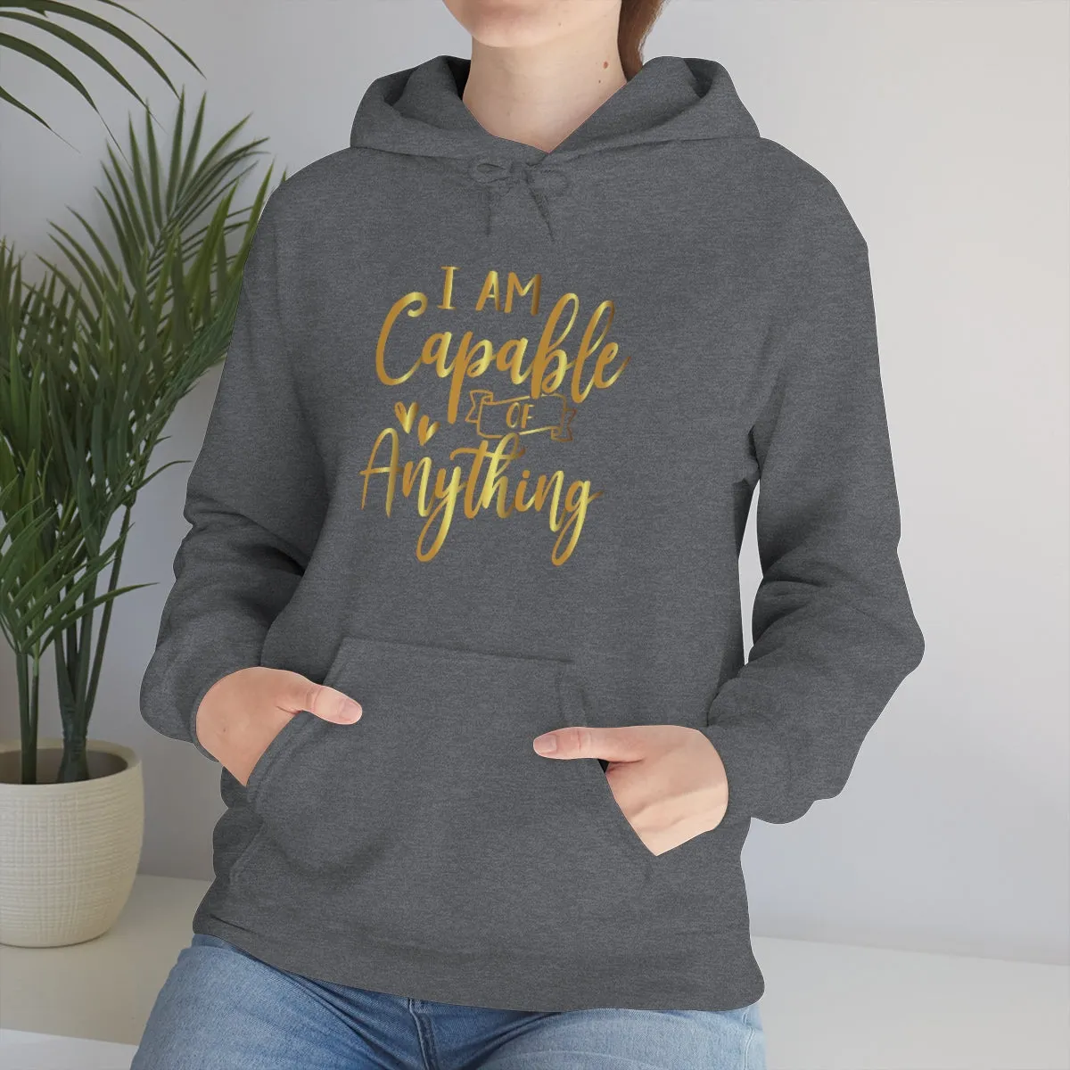 Affirmation Feminist Pro Choice Unisex Hoodie - I Am Capable Of Anything