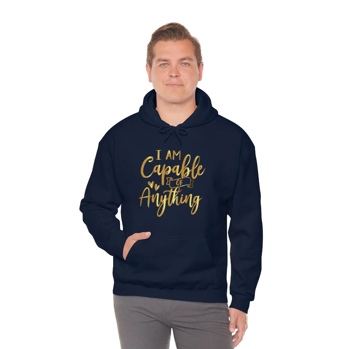 Affirmation Feminist Pro Choice Unisex Hoodie - I Am Capable Of Anything