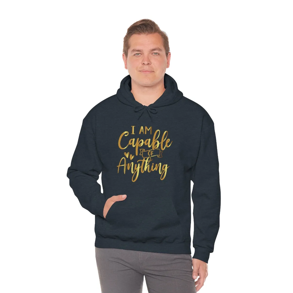 Affirmation Feminist Pro Choice Unisex Hoodie - I Am Capable Of Anything