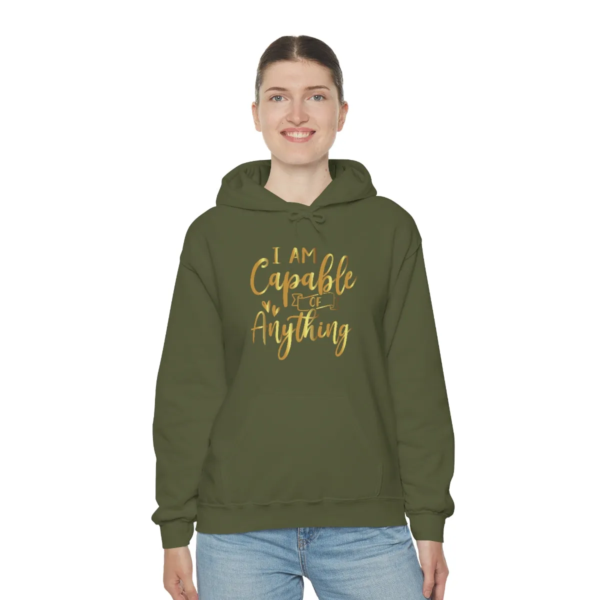 Affirmation Feminist Pro Choice Unisex Hoodie - I Am Capable Of Anything