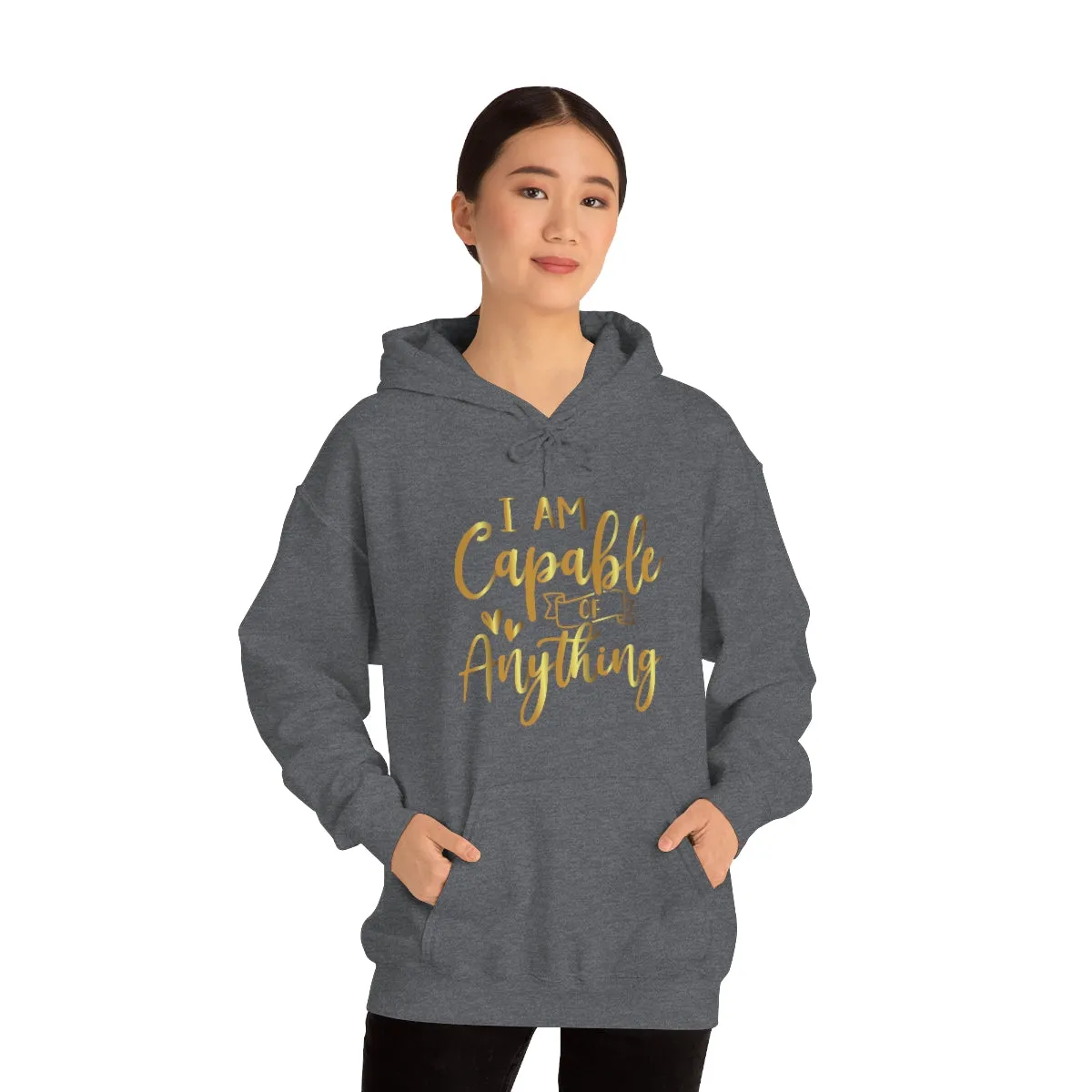 Affirmation Feminist Pro Choice Unisex Hoodie - I Am Capable Of Anything