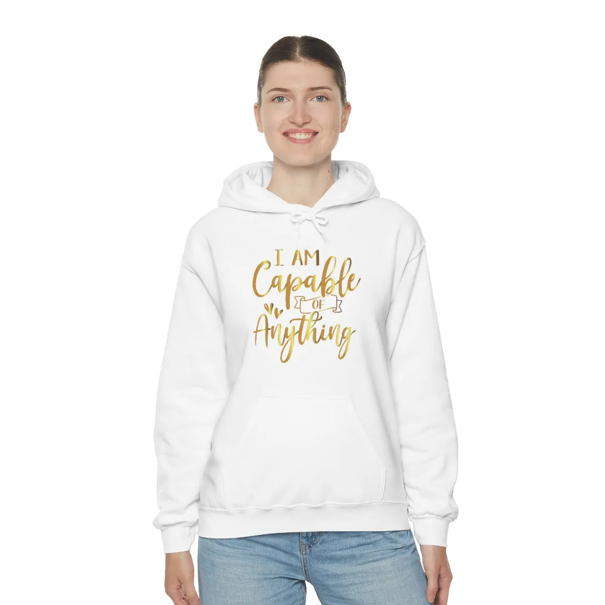 Affirmation Feminist Pro Choice Unisex Hoodie - I Am Capable Of Anything