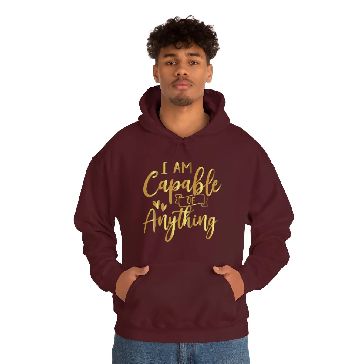Affirmation Feminist Pro Choice Unisex Hoodie - I Am Capable Of Anything