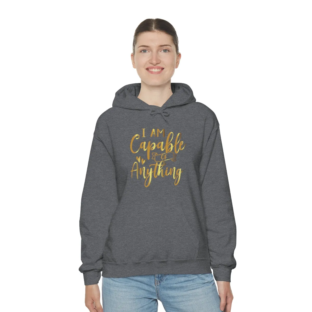 Affirmation Feminist Pro Choice Unisex Hoodie - I Am Capable Of Anything