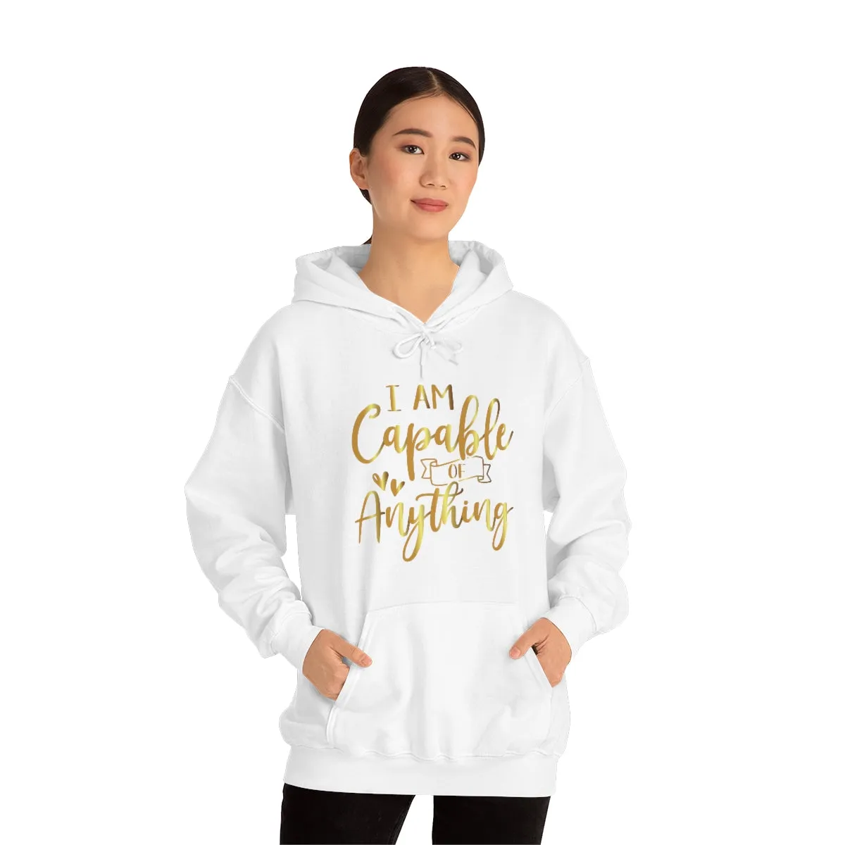 Affirmation Feminist Pro Choice Unisex Hoodie - I Am Capable Of Anything