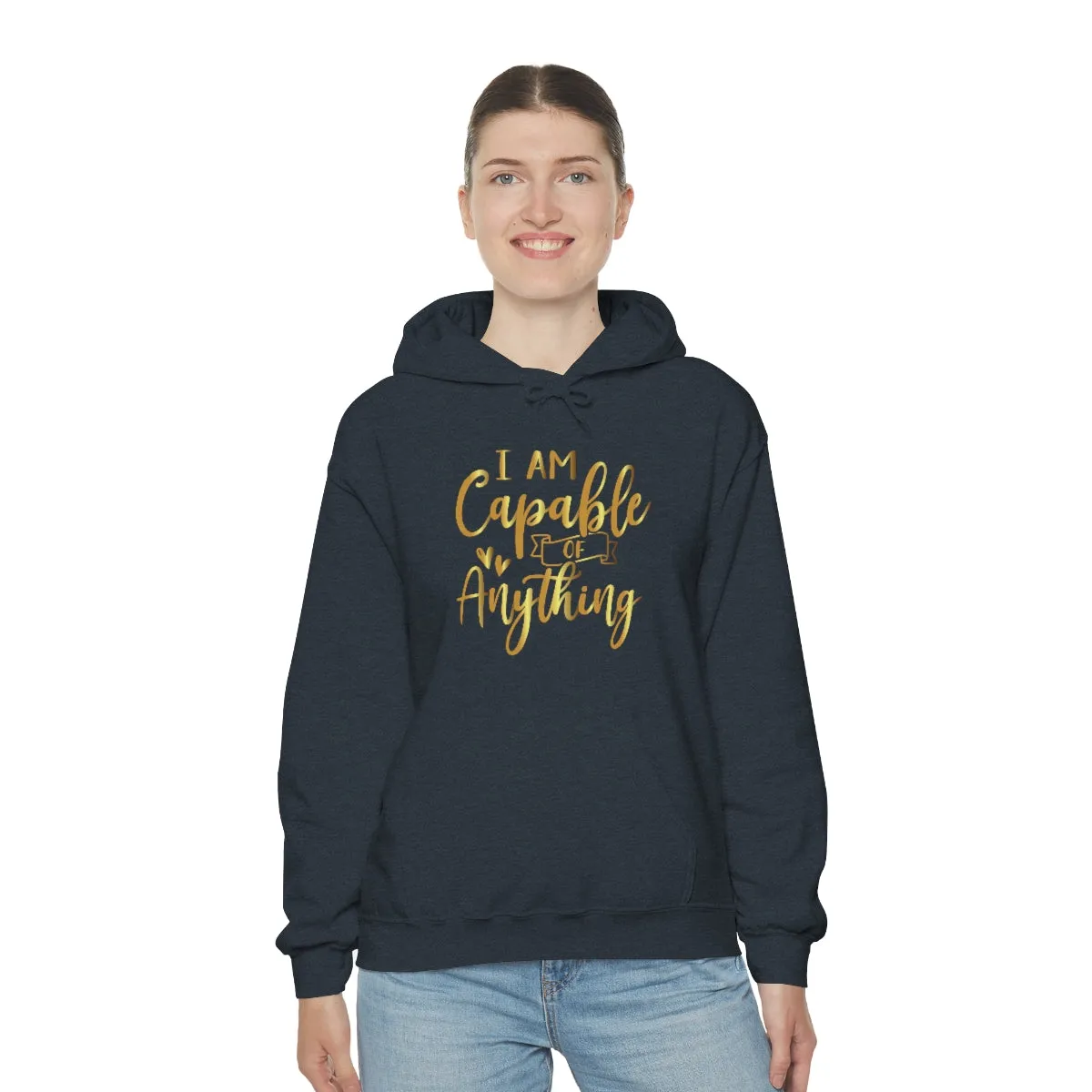 Affirmation Feminist Pro Choice Unisex Hoodie - I Am Capable Of Anything