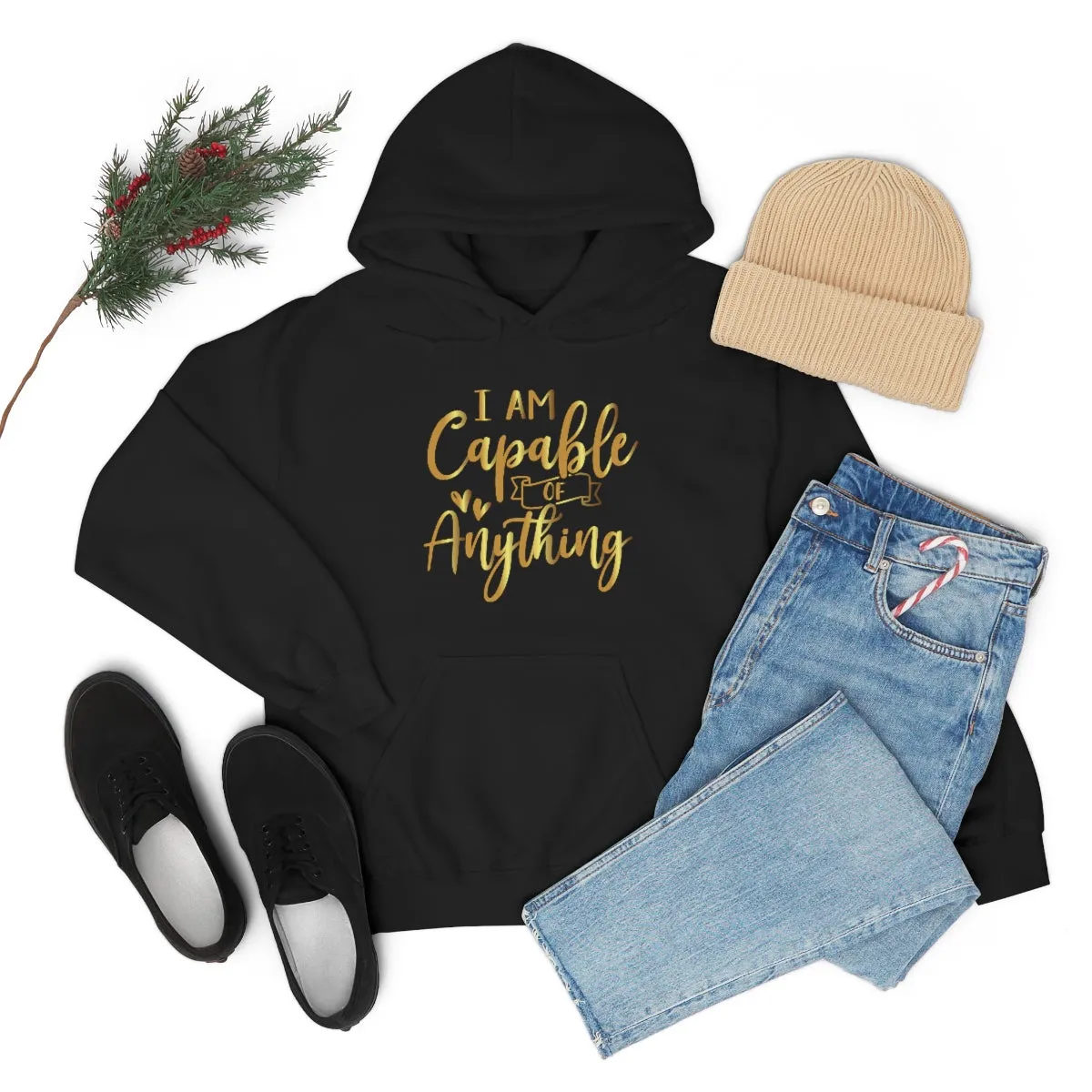 Affirmation Feminist Pro Choice Unisex Hoodie - I Am Capable Of Anything