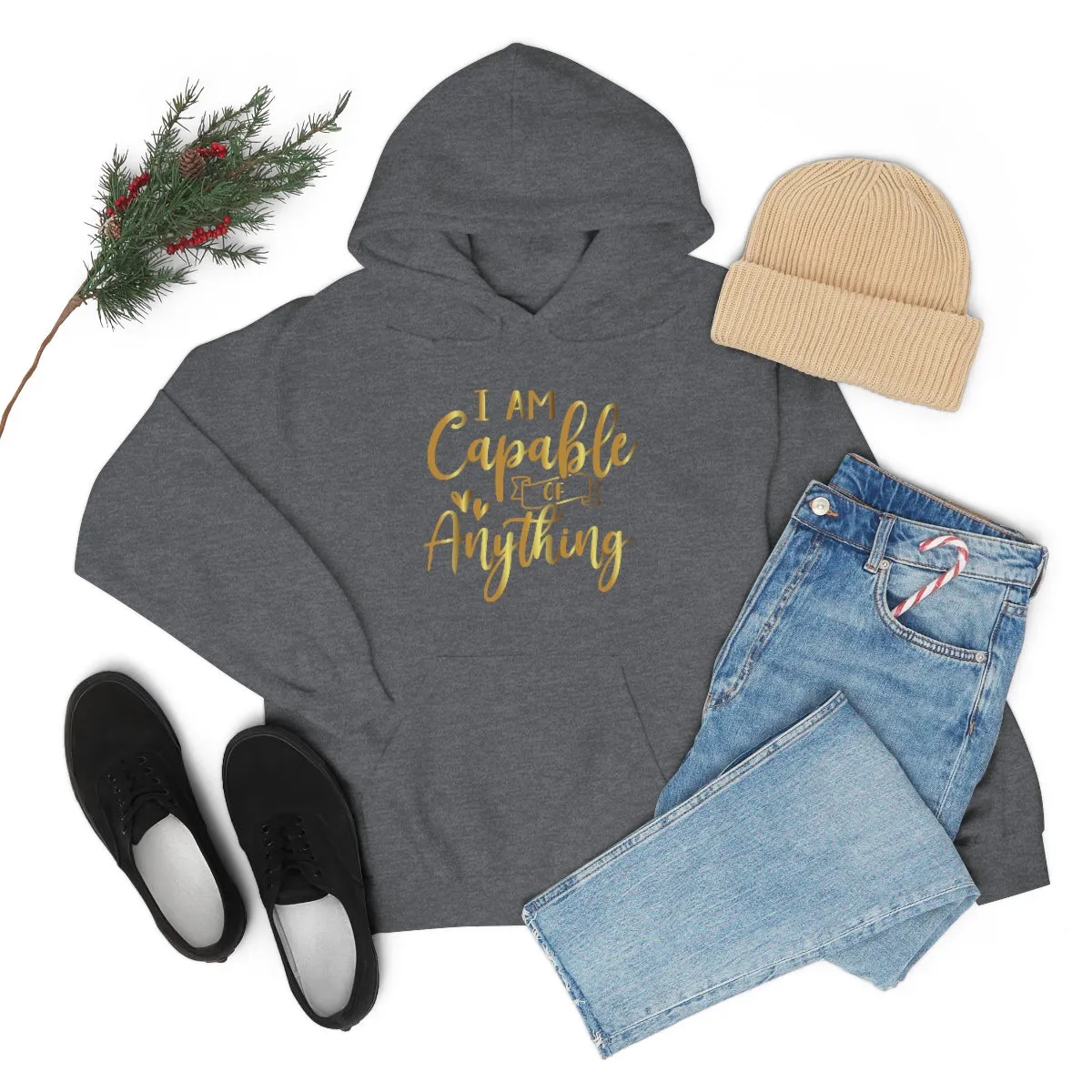 Affirmation Feminist Pro Choice Unisex Hoodie - I Am Capable Of Anything
