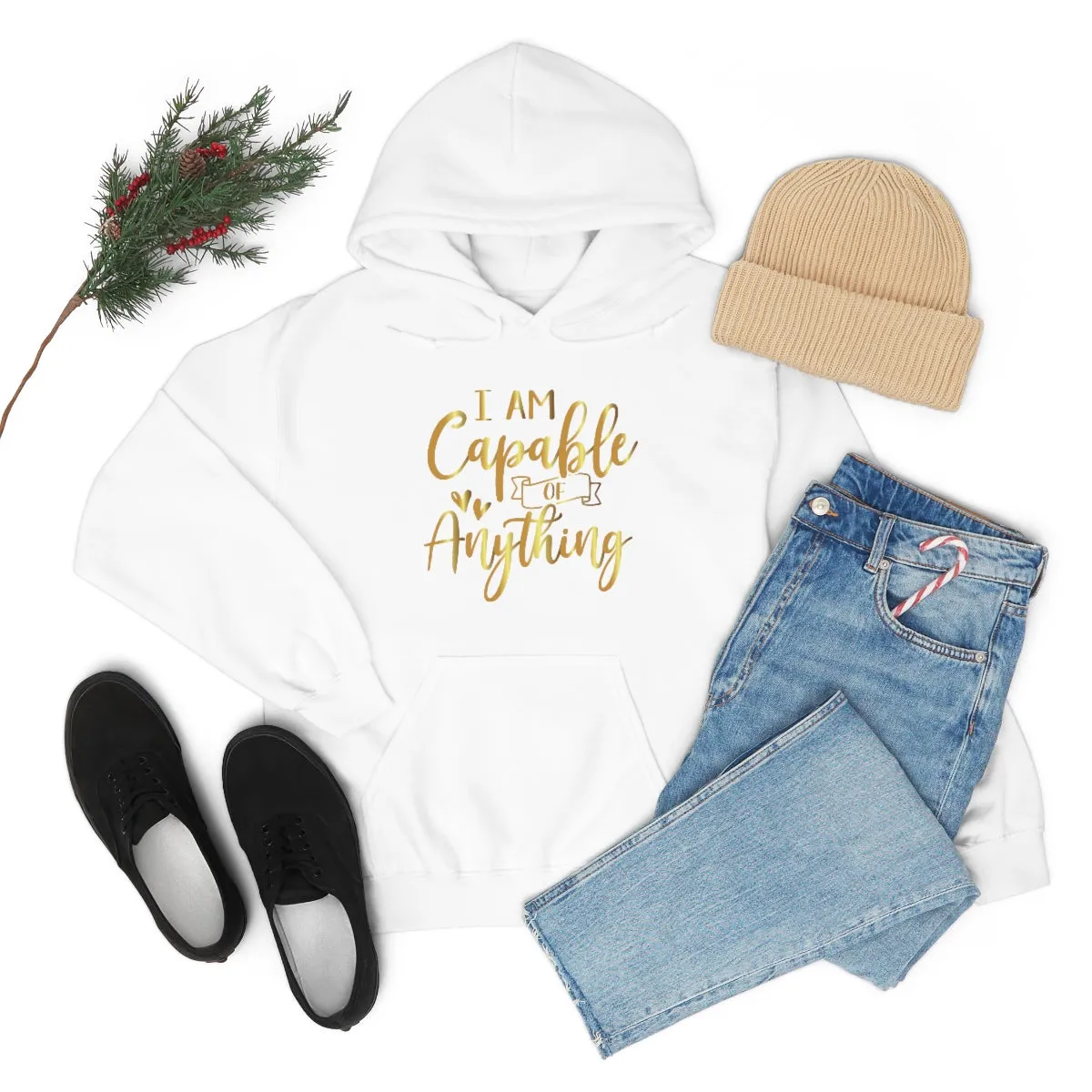 Affirmation Feminist Pro Choice Unisex Hoodie - I Am Capable Of Anything