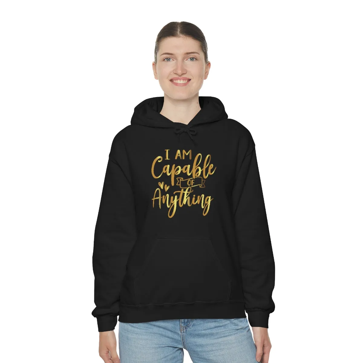 Affirmation Feminist Pro Choice Unisex Hoodie - I Am Capable Of Anything