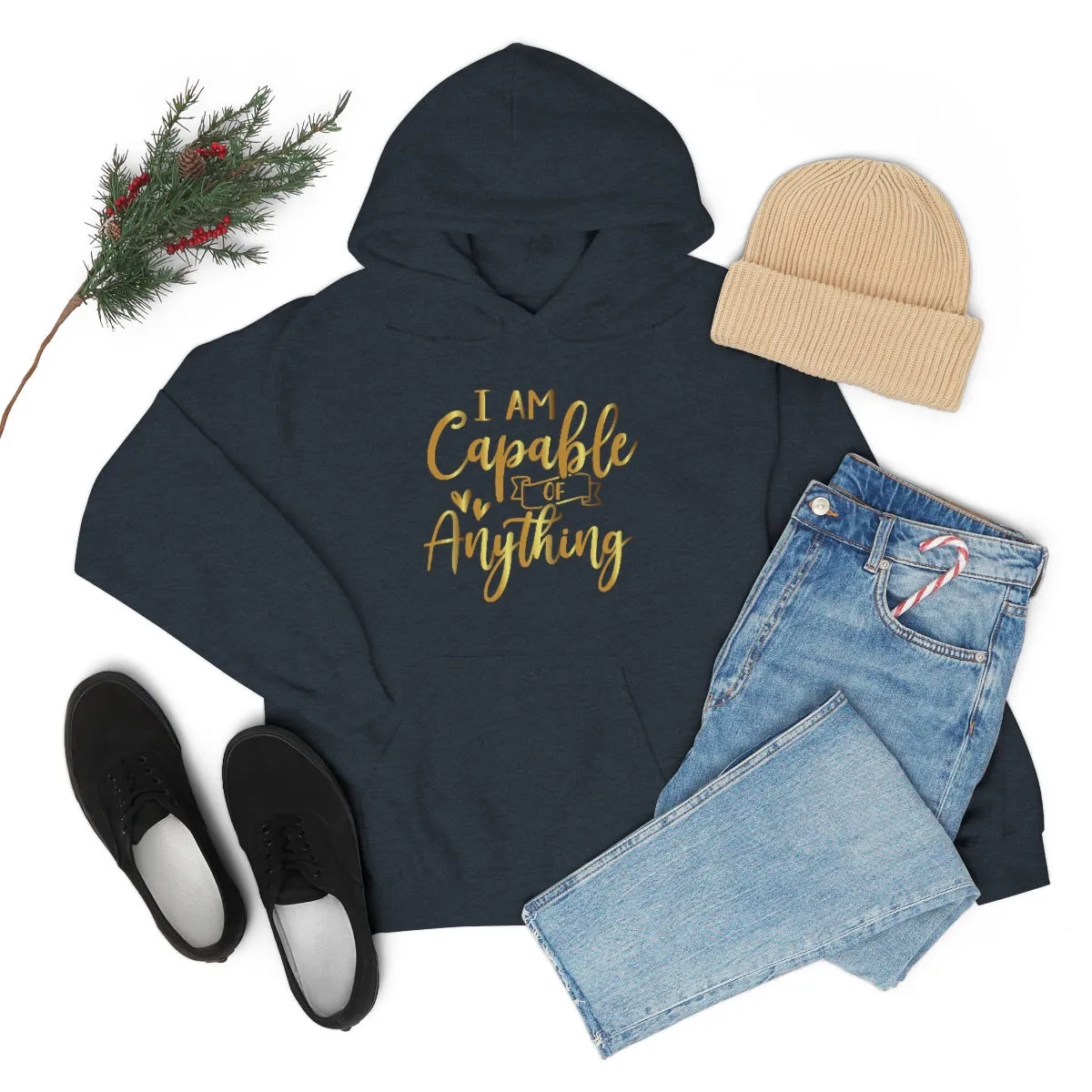 Affirmation Feminist Pro Choice Unisex Hoodie - I Am Capable Of Anything