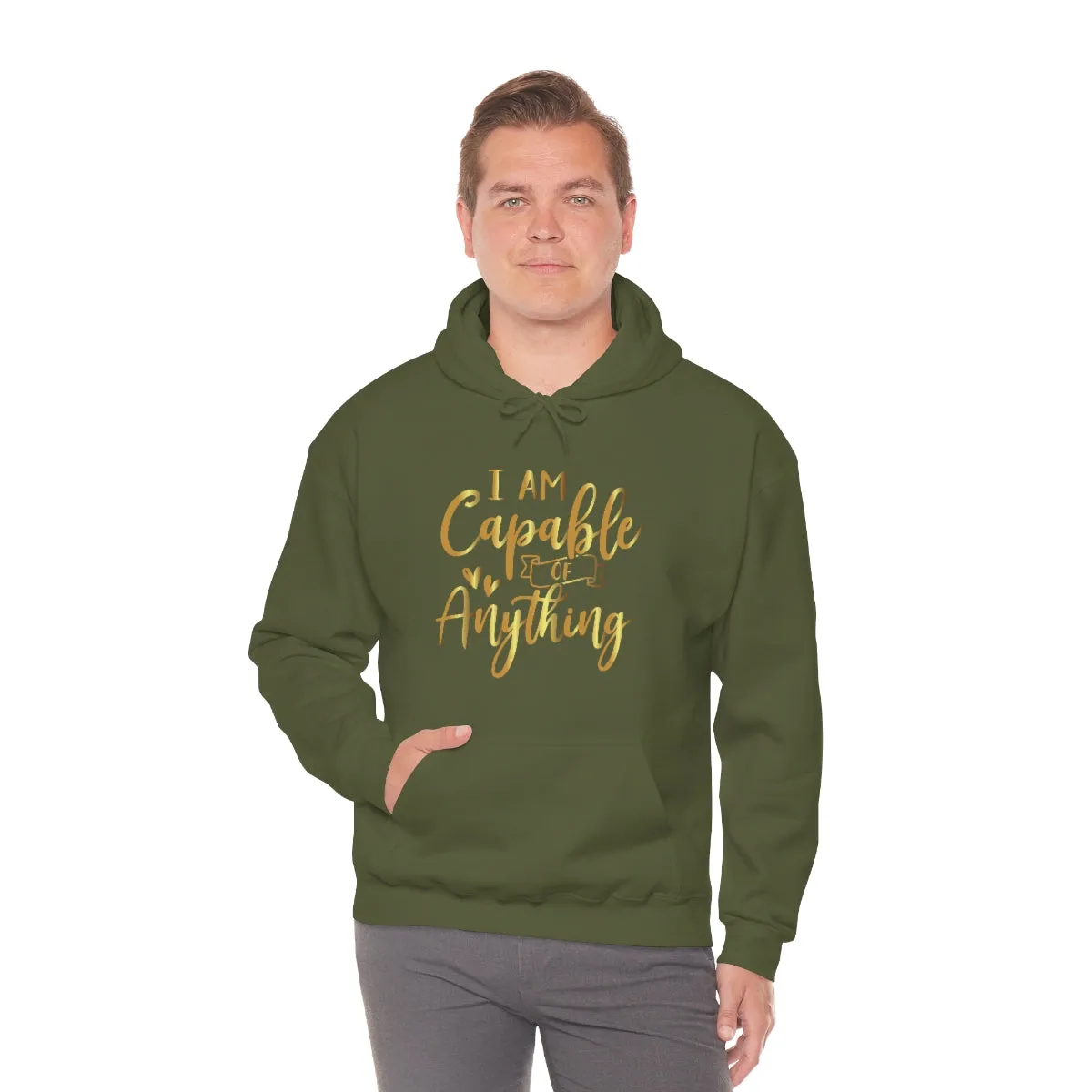 Affirmation Feminist Pro Choice Unisex Hoodie - I Am Capable Of Anything