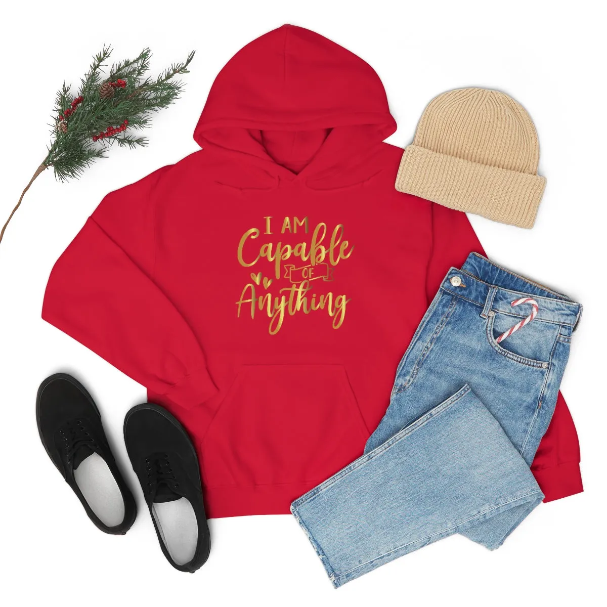 Affirmation Feminist Pro Choice Unisex Hoodie - I Am Capable Of Anything