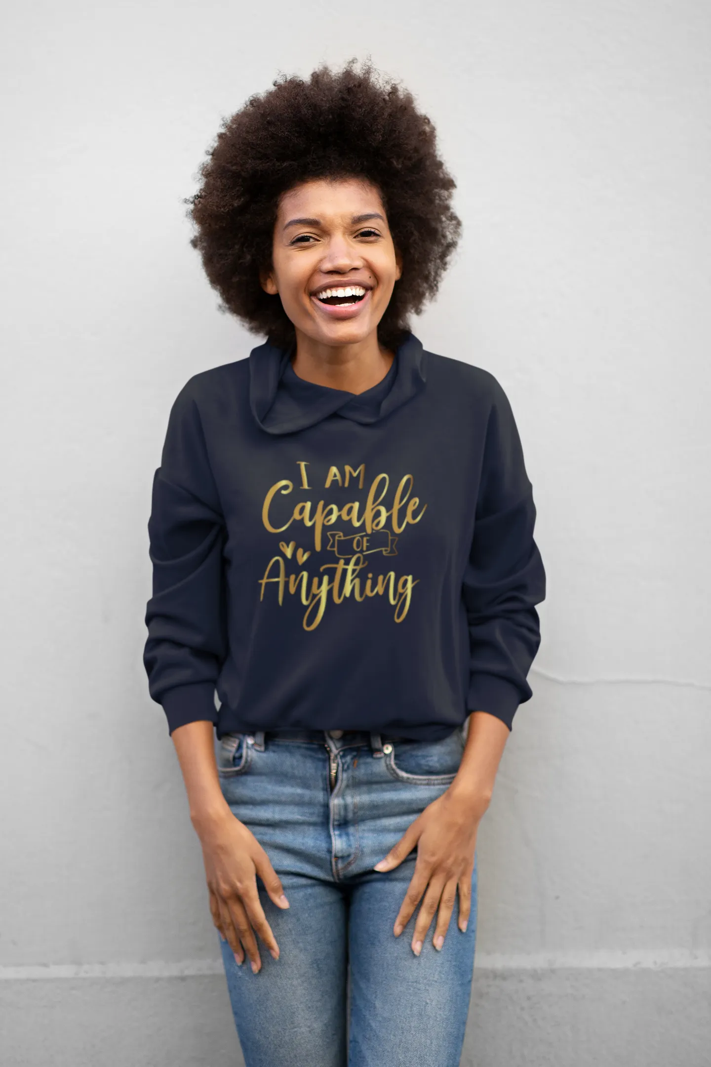 Affirmation Feminist Pro Choice Unisex Hoodie - I Am Capable Of Anything