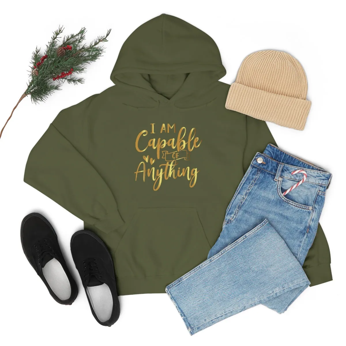 Affirmation Feminist Pro Choice Unisex Hoodie - I Am Capable Of Anything