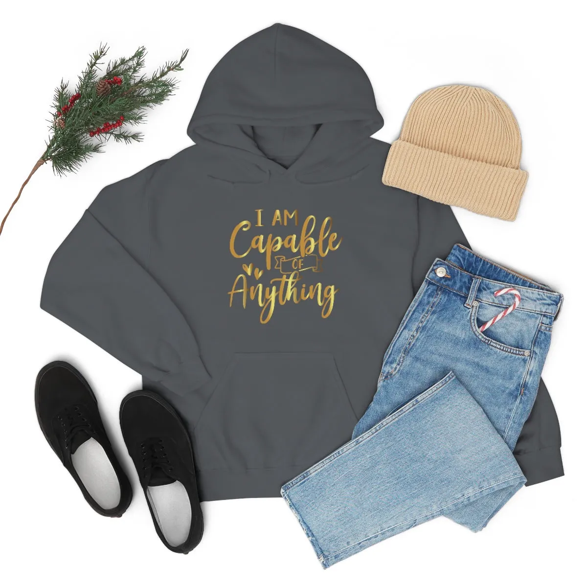 Affirmation Feminist Pro Choice Unisex Hoodie - I Am Capable Of Anything