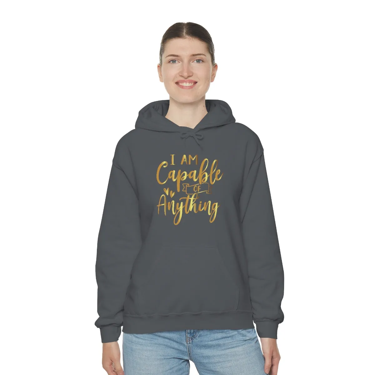 Affirmation Feminist Pro Choice Unisex Hoodie - I Am Capable Of Anything