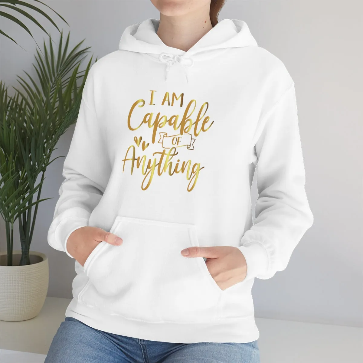 Affirmation Feminist Pro Choice Unisex Hoodie - I Am Capable Of Anything
