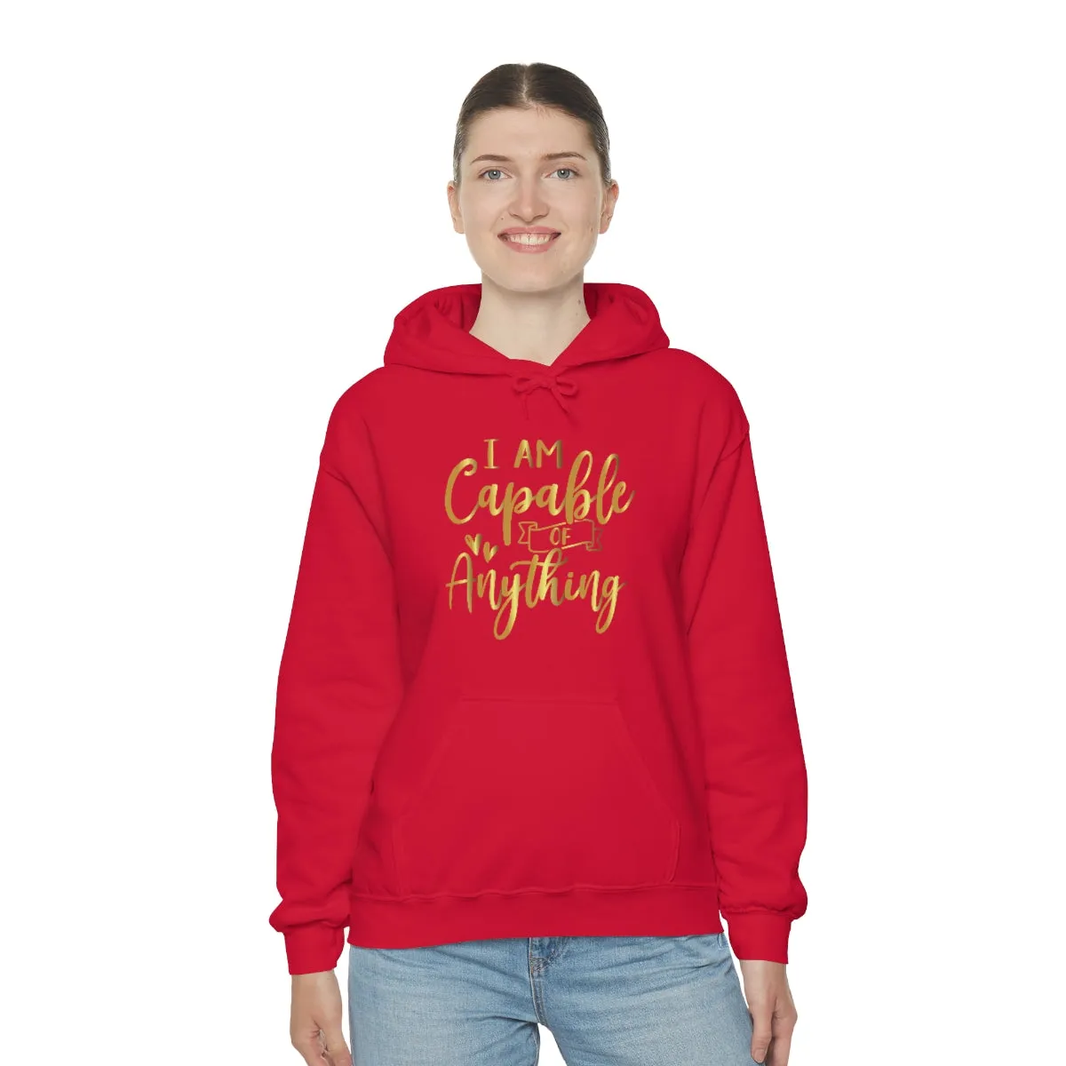 Affirmation Feminist Pro Choice Unisex Hoodie - I Am Capable Of Anything