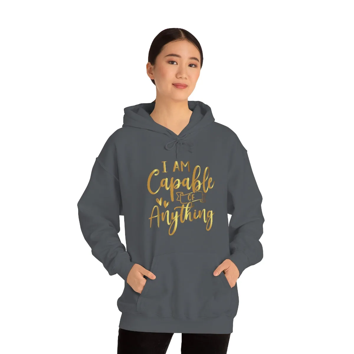 Affirmation Feminist Pro Choice Unisex Hoodie - I Am Capable Of Anything