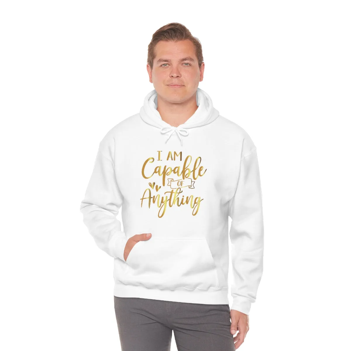 Affirmation Feminist Pro Choice Unisex Hoodie - I Am Capable Of Anything