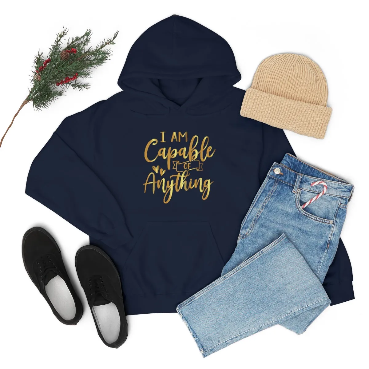 Affirmation Feminist Pro Choice Unisex Hoodie - I Am Capable Of Anything