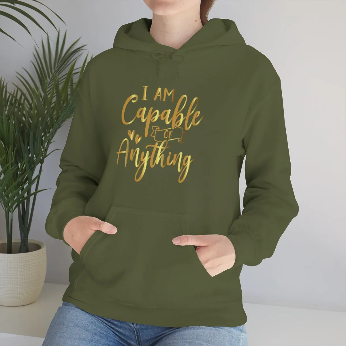 Affirmation Feminist Pro Choice Unisex Hoodie - I Am Capable Of Anything