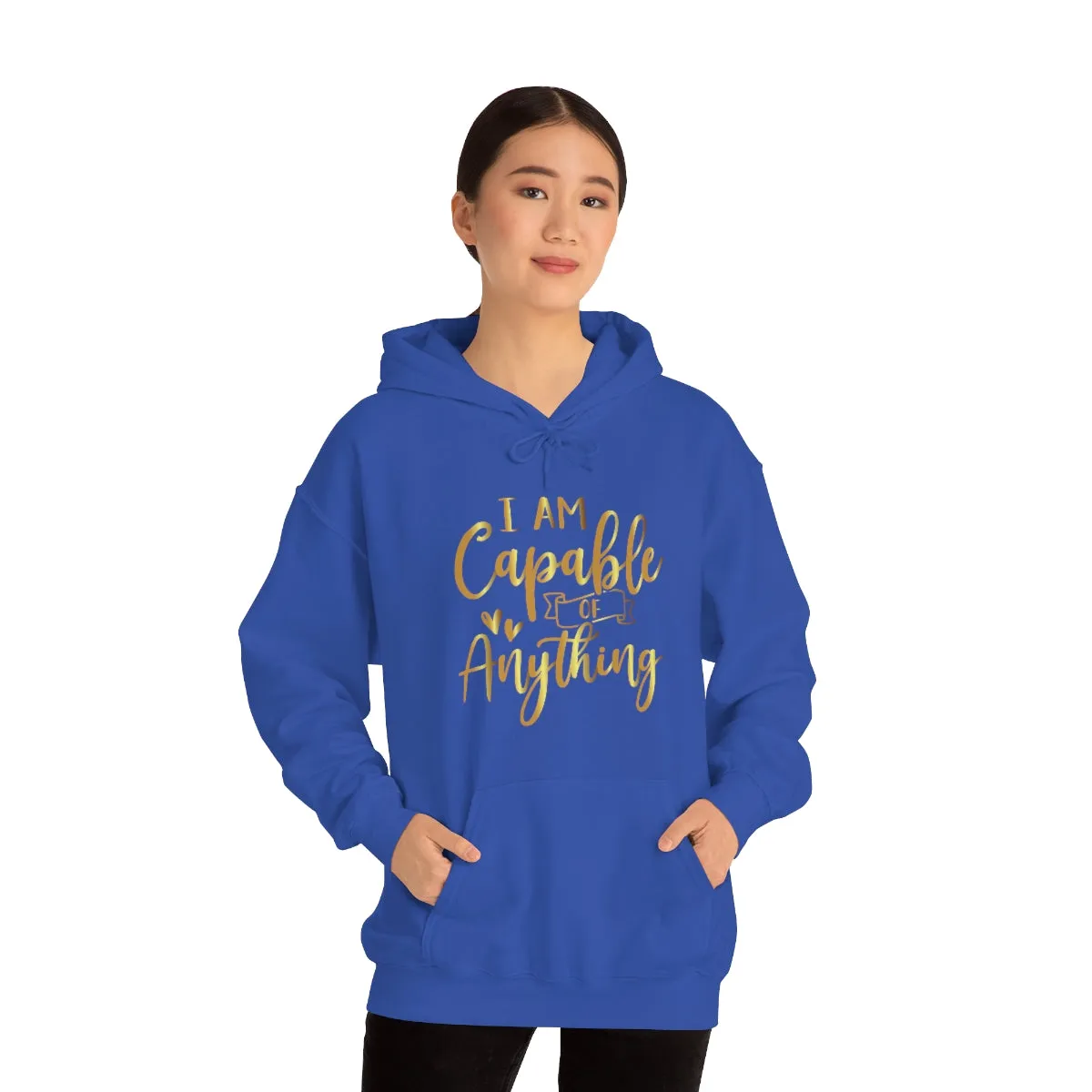 Affirmation Feminist Pro Choice Unisex Hoodie - I Am Capable Of Anything