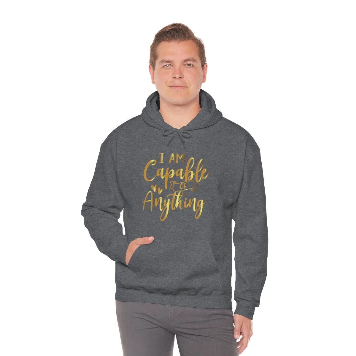 Affirmation Feminist Pro Choice Unisex Hoodie - I Am Capable Of Anything
