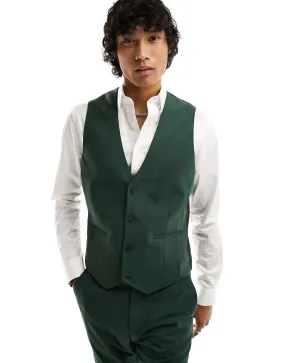 ASOS Skinny Suit in Dark Green