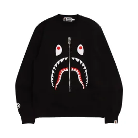 BAPE Patched Shark Crewneck, Black