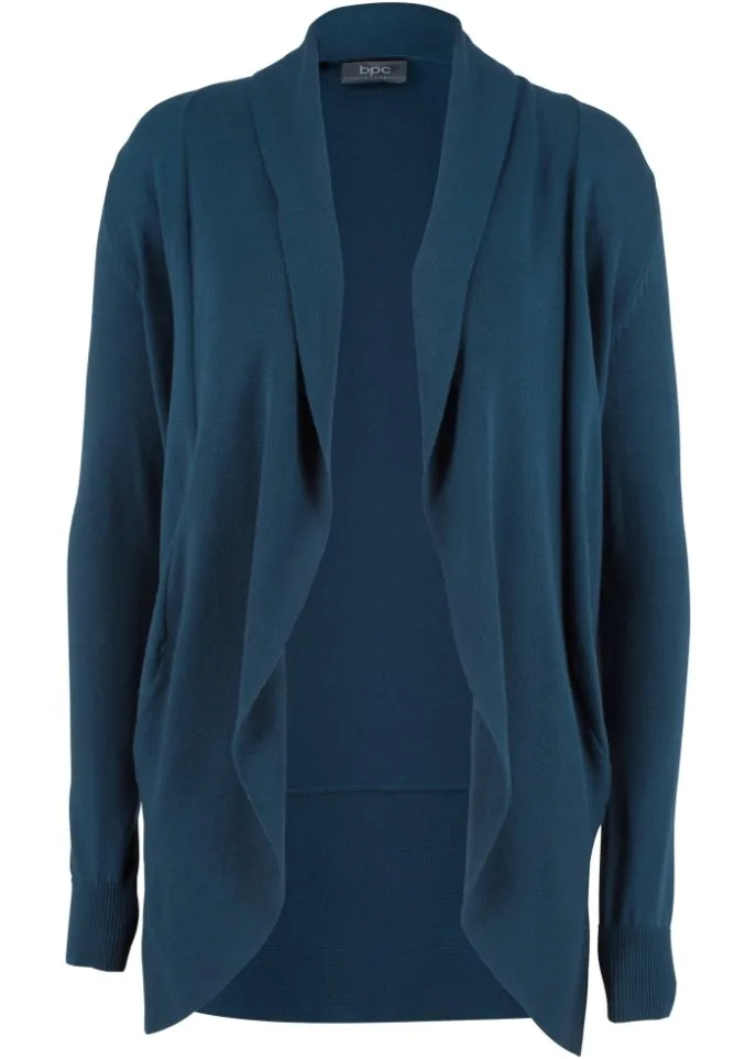 Bpc Bonprix Collection fine knit jacket, blue